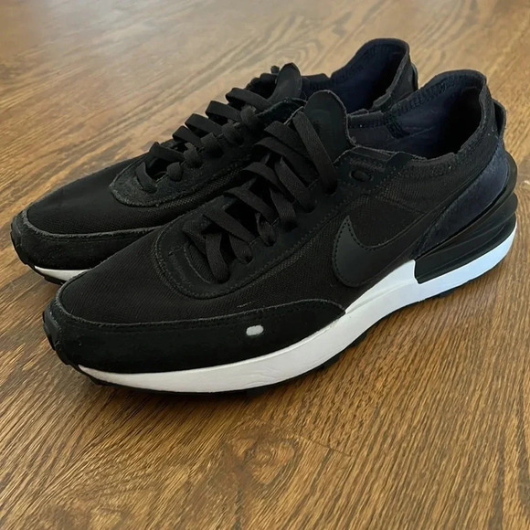 Nike Waffle One Black and White Sneakers Men’s size 8 - Picture 2 of 15